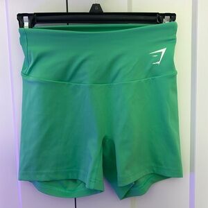 GYMSHARK - SMALL training tight shorts - Tropic Green